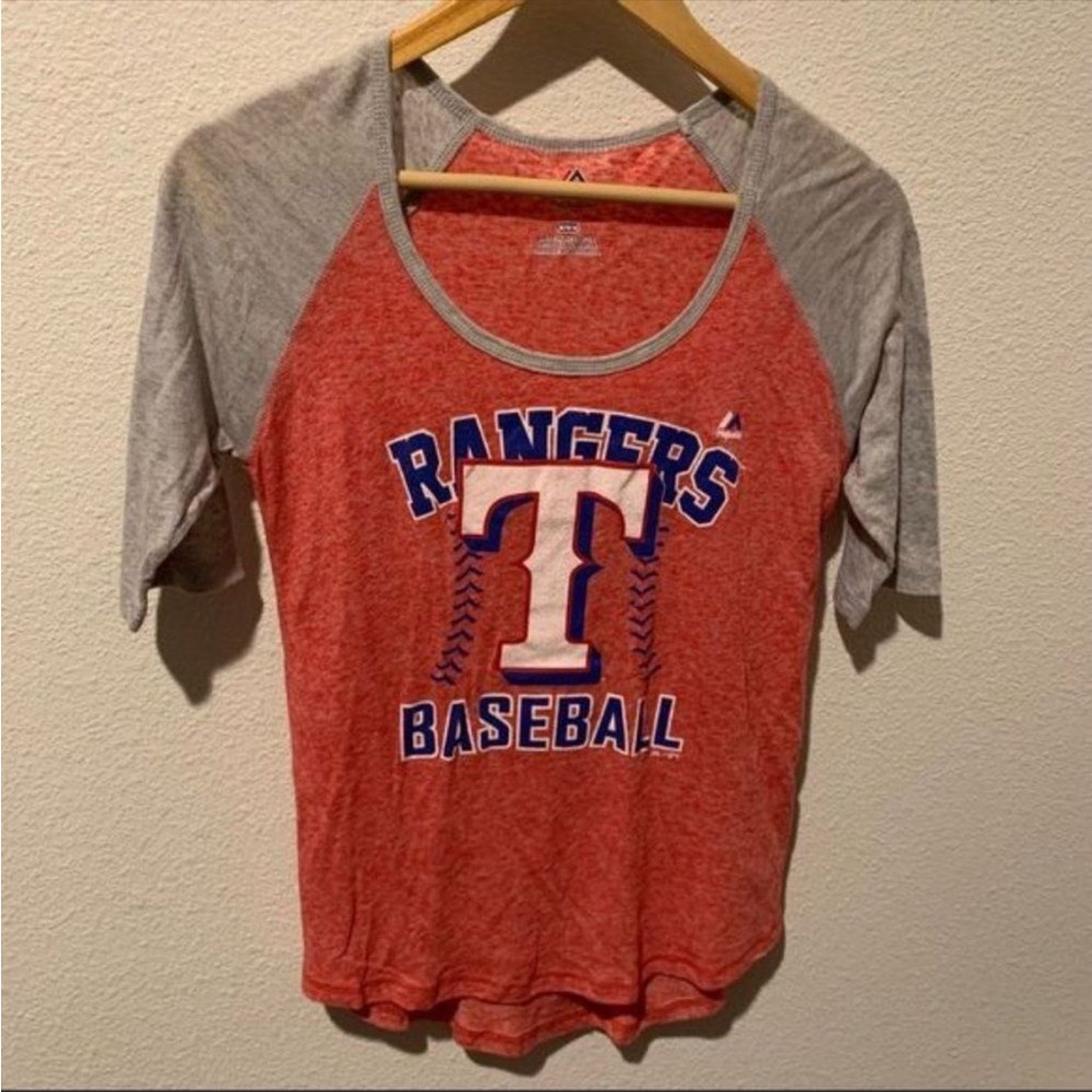 4/$24 Rangers Baseball Tee Size Medium - Picture 5 of 5